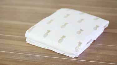 Clean, crisp folded fitted sheet
