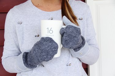 how to sew your own wool and fleece mittens