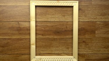 Finished DIY simple frame loom.