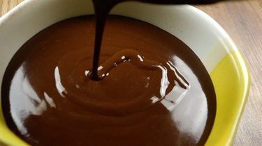 Ganache for low carb chocolate truffles.