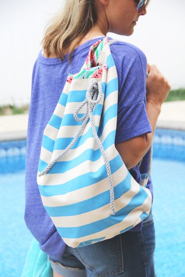 how to make a drawstring backpack