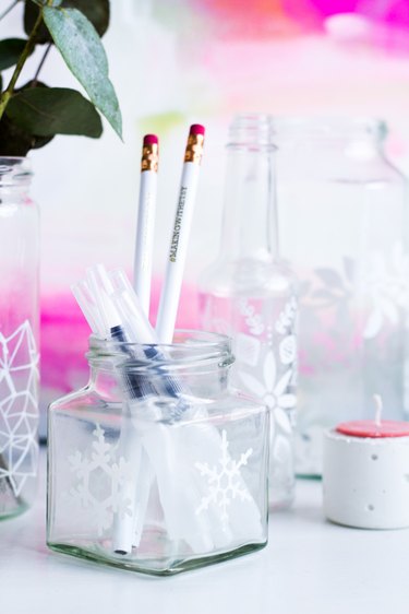 DIY Decorated Glass Jars