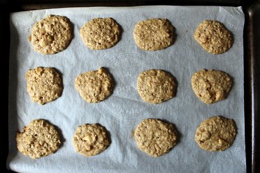Cook cookie dough at 350 degrees for 8-10 minutes