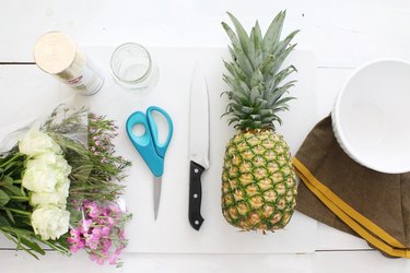 What you'll need to make a pineapple vase