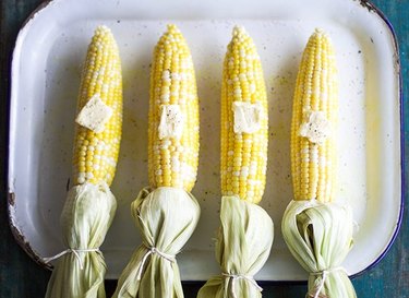 corn on the cob with butter