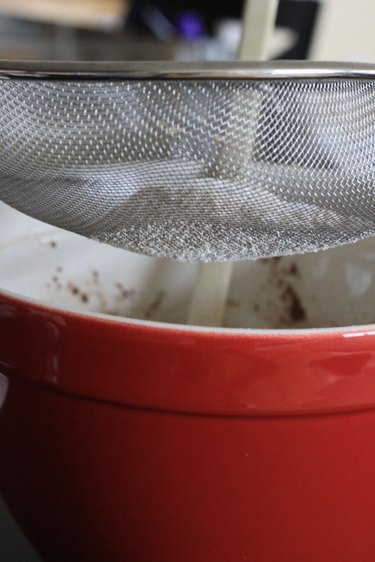 sifter with flour