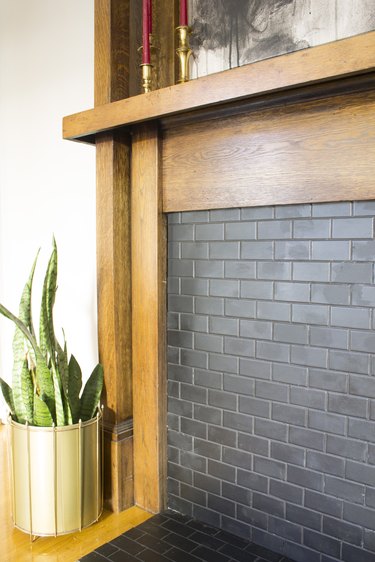 Attach Tiled Backerboard to the Mantel