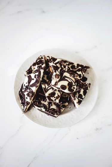 Serve the Marble Chocolate Bark either chilled or at room temperature!