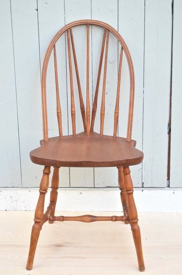 Turn a basic wooden chair into chic and modern seating with this ombre paint effect.