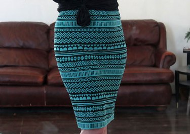 Finished pencil skirt.
