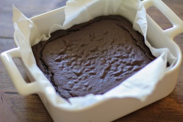 Finished black bean brownies.
