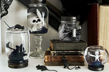 Spooky mason jar globes make great centerpieces and gifts.
