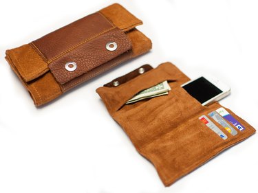 Leather wrap wallet.