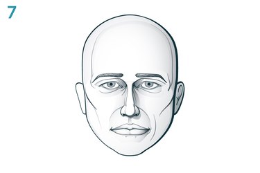 how to draw a human face steps