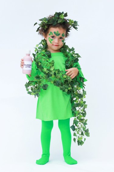 Girl in Poison Ivy Costume