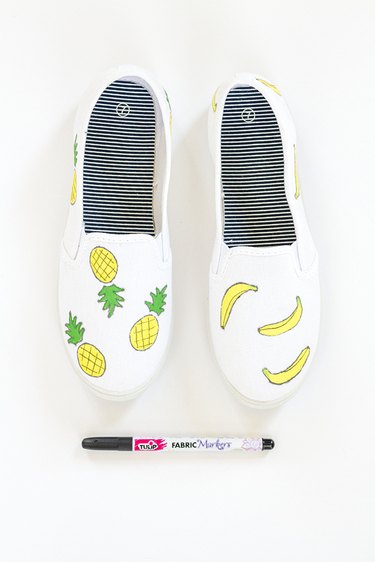 paint fruit shoes details