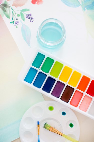 Homemade scented watercolor