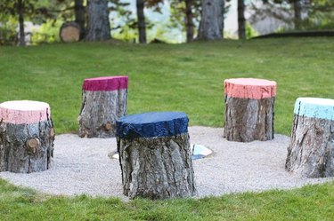 Colorful Stump Seats