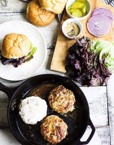 Finished Turkey Burgers