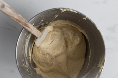 The batter should be very pale in color and softly aerated in texture.