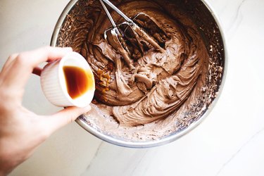 Adding coffee liqueur to a chocolate batter makes the cake so much more rich and delicious.