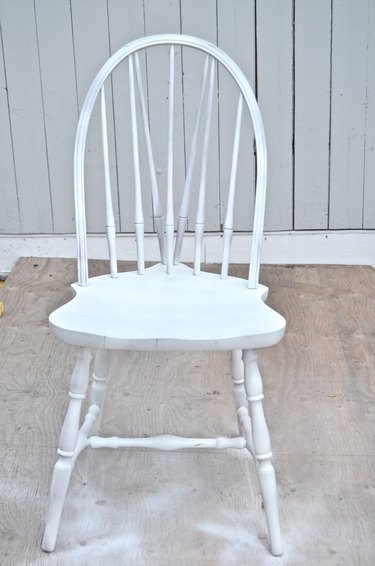Turn a basic wooden chair into chic and modern seating with this ombre paint effect.