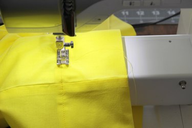 Sew around to hem pillowcase