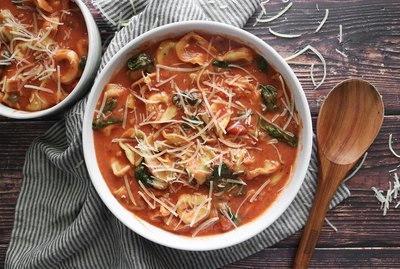One-pot creamy tortellini soup