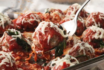 Baked Parmesan turkey meatballs