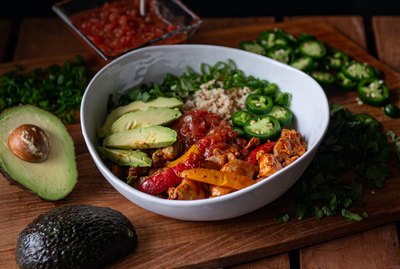 Chicken Cauliflower Taco Bowl Recipe