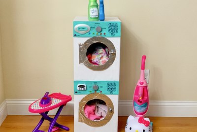 DIY Cardboard Play Washer & Dryer