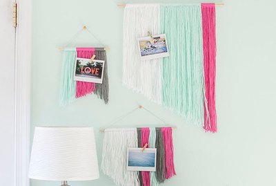Budget-Friendly DIY Yarn Wall Hangings