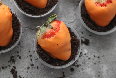 Carrot patch strawberries