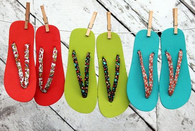 How to Customize Flip Flops With Bias Tape