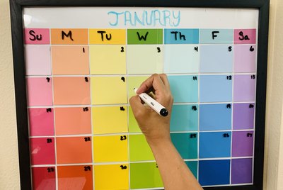 diy dry erase calendar DIY Project DIY Project Image