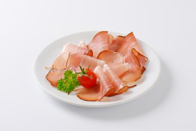 Thin slices of Black Forest ham