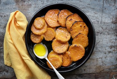 Candied Yams or Sweet Potatoes Top View