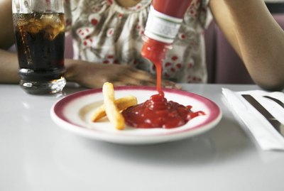 Ketchup on Plate