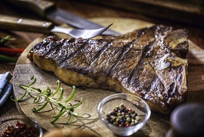 Roasted BBQ T-Bone Steak