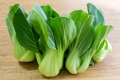 Fresh Green Bok Choy on A Table