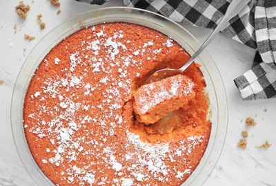 Completed carrot soufflé