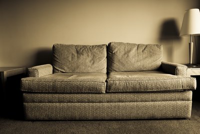 Worn out sofa