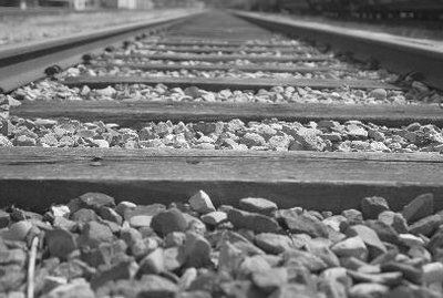 Looking down the rails