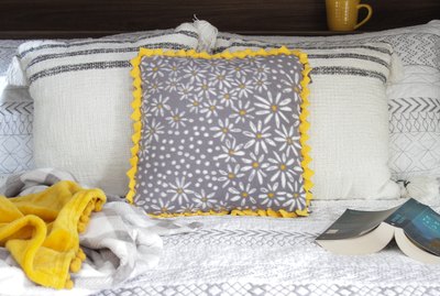 no-sew braided fleece pillow cover