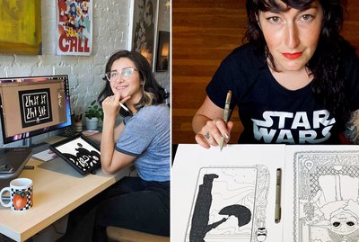 Society6 Artists Miai Faddoul and Cassidy Marietta
