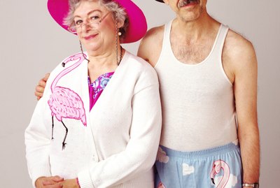 Flamingo couple