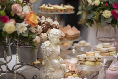 French dessert at wedding
