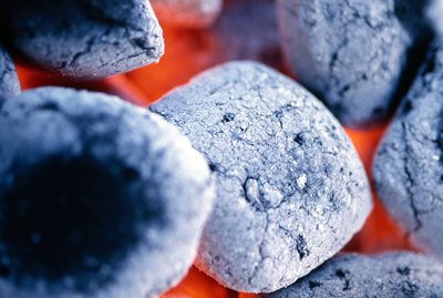 Hot charcoals
