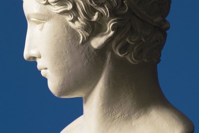 Profile of bust sculpture