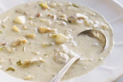 Bowl of New England Clam Chowder